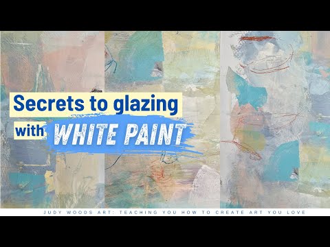 Видео: Создание тонкой фактуры в живописи с помощью белой краски и глазури: советы и приемы