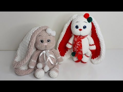 Видео: МК ЗАЙКА ЛАПОЧКА КРЮЧКОМ ❤ 2-Я ЧАСТЬ (Ушки)