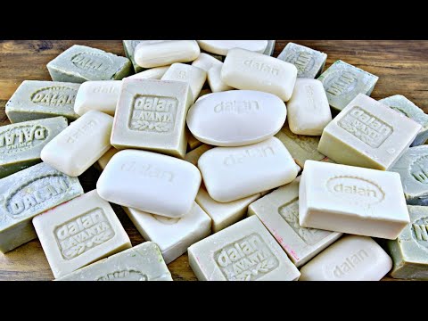 Видео: Asmr Soap|Over 40 soap bars Dalan|The best satisfying video | Режу сухое мыло Далан | Soap petals