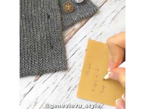 Видео: Немного о пуговках и петельках