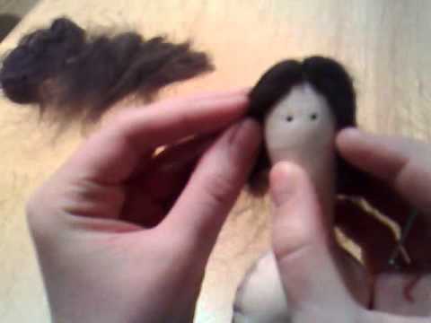 Видео: мастер-класс волосы для куклы. часть 1