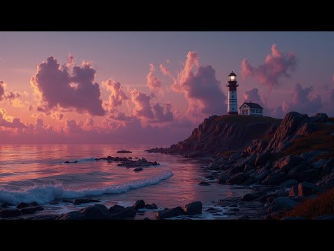 Видео: Deep Chillout Ocean Waves ~ Расслабляющая Музыка для Учебы ~ Спокойный Амбиент Маяка