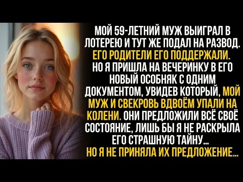 Видео: Мой муж выиграл в лотерею и бросил меня. Но я поставила его и свекровь на колени лишь одной тайной…