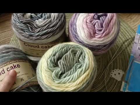 Видео: Пряжа Cloud cake з АТБ і спиці з Аврори