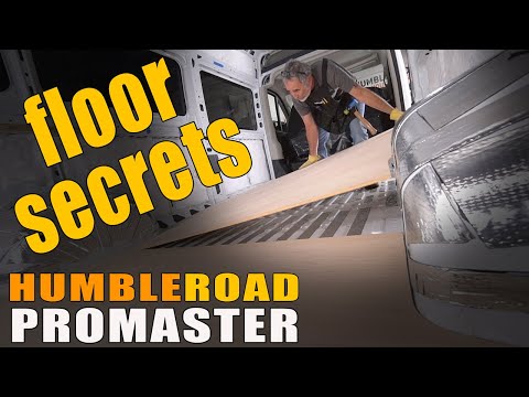 Видео: Технология укладки фанеры на черновой пол при сборке фургона Promaster. Смотрите перед резкой!