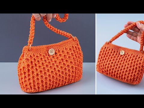 Видео: Простое пошаговое руководство по вязанию сумки крючком!