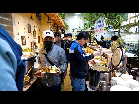 Видео: Корейский буфет, где можно отведать более 30 видов гарниров