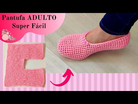 Видео: ПАНТУФА ВЯЗАНИЯ ШАГ ЗА ШАГОМ