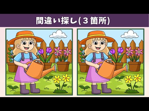 Видео: Найдите 3 отличия | Иллюстрация Версия #1107