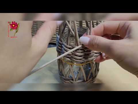 Видео: Подсвечник из бумажной лозы, ч. 2
