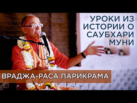 Видео: 2019.02.25 - Вриндаван. Уроки из истории о Саубхари муни (Враджа-Раса парикрама, часть 2)