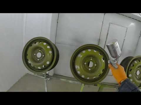 Видео: Окраска ржавых дисков после пескоструя