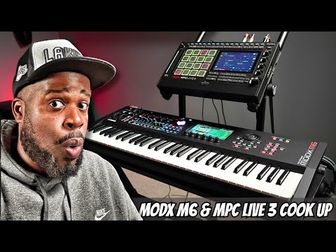 Видео: Создал безумный бит с новыми Yamaha MODX M6 и Akai MPC Live 3🔥