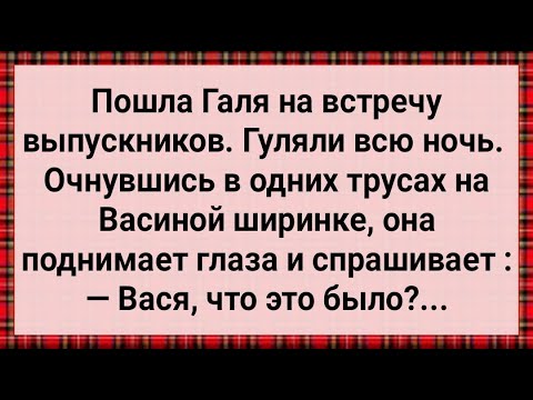 Видео: Как Галя На Встрече Выпускников Загуляла! Сборник Свежих Анекдотов! Юмор!