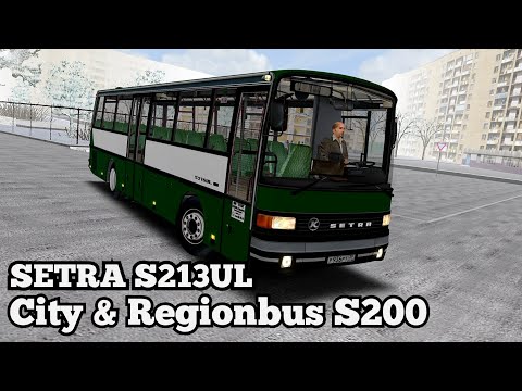 Видео: Новый автобус Setra S 213UL, City RegionBus S200 OMSI 2
