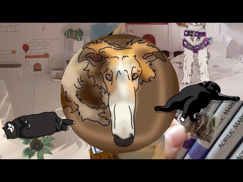Видео: Готовка с собаками 🌿 # бумажные собаки 🪶 #         ТГК ☞⁠  https://t.me/treshdog_6465