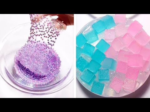 Видео: Самые удовлетворяющие видео слизи ASMR | Релаксирующая странно удовлетворяющая слизь 2019 | 554