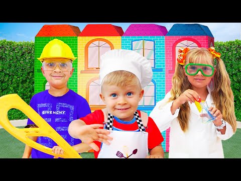 Видео: Профессии для детей | Диана Рома и Оливер