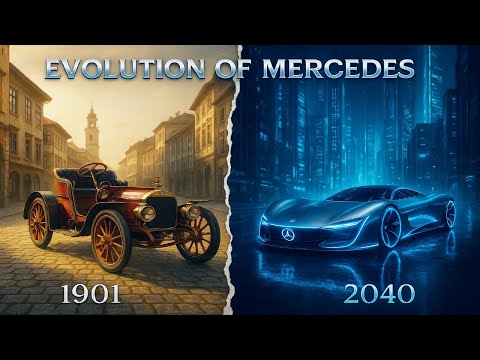 Видео: Эволюция эксклюзивных автомобилей Mercedes-Benz (1901–2040) 🏁🔥
