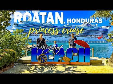 Видео: Круизный тур на корабле Regal Princess (остров Роатан, Гондурас) | Чем заняться на Роатане | Путе...
