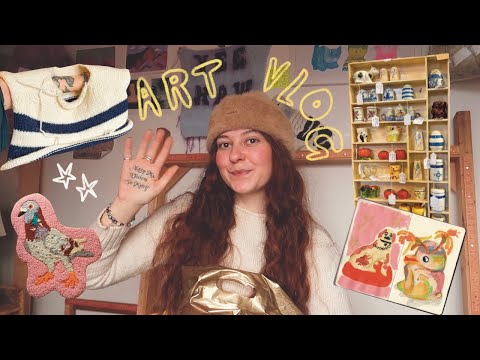Видео: Присоединяйтесь ко мне в моей крошечной художественной студии!! ◡̎ новые проекты, скетчбуки, поку...