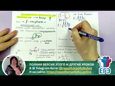 Видео: Урок 63. Напряжённость электрического поля / Подготовка к ЕГЭ / Репетитор по физике Шпак ГГ