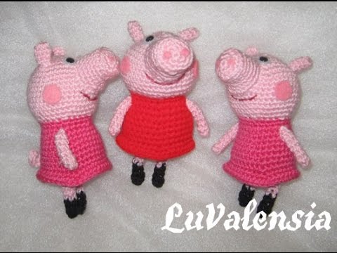 Видео: Мастер-класс по вязанию игрушки крючком " Свинка Пеппа" Часть 2