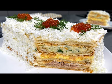 Видео: САЛАТ,от которого не могу отказаться (уж очень вкусный)! И САЛАТ, и закуска, и торт! Рецепт 3в1