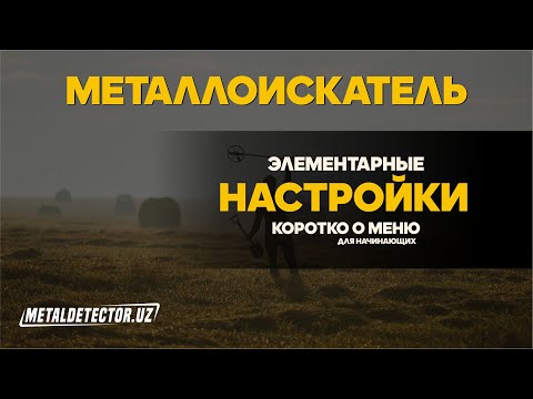 Видео: Металлоискатель элементарные функции, настойки для Новичков