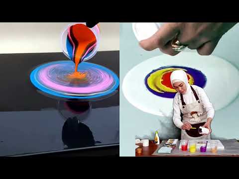 Видео: FLUID ART USLUBIDA ABSTRAKT KOMPOZITSIYA YARATISH.СОЗДАНИЕ АБСТРАКТНОЙ КОМПОЗИЦИИ В СТИЛЕ FLUID ART.