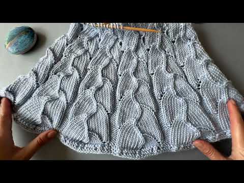 Видео: 🌊 Как Вязать Кокетку для Пуловера | Sea Waves Yoke Knitting Tutorial