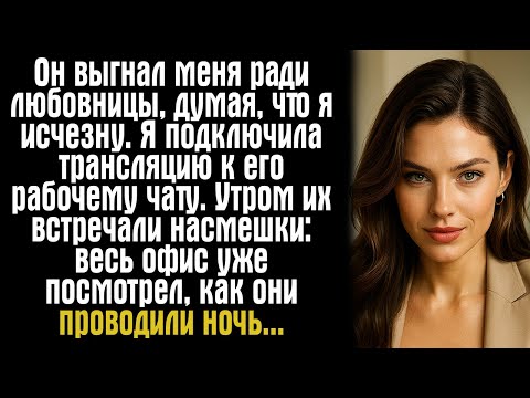 Видео: Он выгнал меня ради любовницы, думая, что я исчезну. Я подключила трансляцию к его рабочему чату.