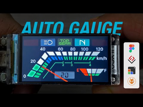 Видео: Дизайн панели приборов в стиле Honda | Figma, Squareline Studio и LVGL #UIDesign #HMI #Figma #Gauge