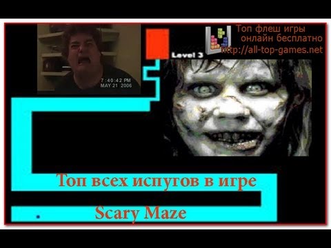 Видео: Топ всех испугов в игре Scary Maze