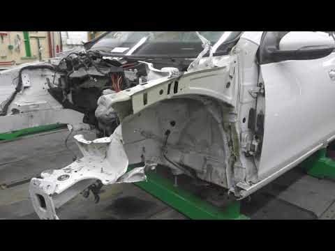 Видео: Фольксваген Гольф 6, слабый стапель? Body repair after an accident.