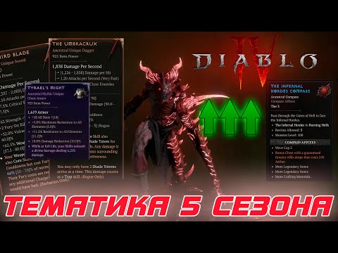 Видео: Diablo 4 - Тематика 5-го сезона Инфернальная орда и ГЛОБАЛЬНАЯ переработка игры