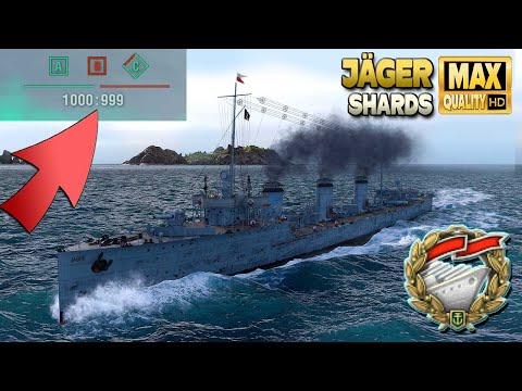 Видео: Эсминец Jäger: Одна напряженная игра и «Воин-одиночка» - World of Warships