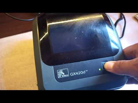 Видео: Настройка принтера етикеток Zebra GX420d / GK420d на Ubuntu 16.04