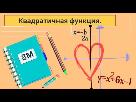 Видео: График квадратичной функции. Дискриминант. Решение квадратных уравнений.