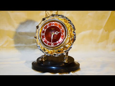 Видео: Настольные часы Хрустальный Маяк Made in USSR Clock Mayak Разборка,смазка,ремонт