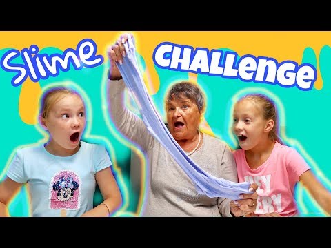 Видео: Учим ПРАБАБУШКУ делать СЛАЙМ/БАБУЛЯ В ШОКЕ /SLIME CHALLENGE