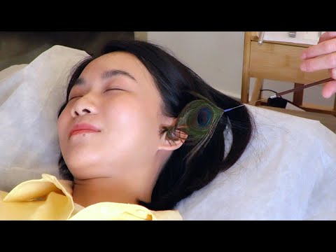 Видео: Лучшая профессиональная чистка ушей - ASMR | Qingdao