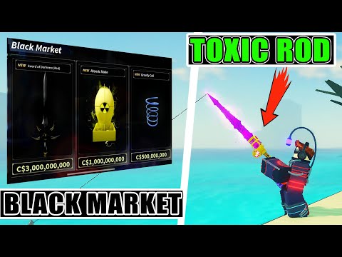 Видео: BLACK MARKET и КРАФТ УДОЧЕК в FISCH | Как получить TOXIC ROD Roblox