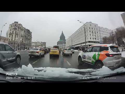 Видео: Driving in Moscow agglomeration: Текстильщики - Отрадное 25/11/2023 (timelapse 4x)