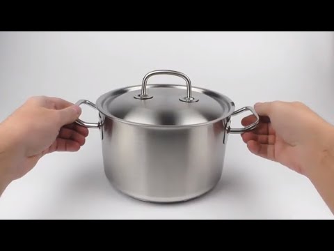 Видео: 👉 Кастрюля 3,5л  Гурман Профи ВСМПО 330335 из нержавеющей стали