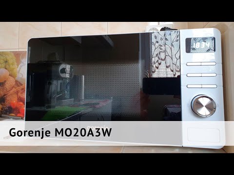 Видео: Микроволновая печь Gorenje MO20A3W. Распаковка и краткий обзор.