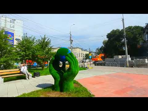 Видео: Проспект Дзержинского. Пилят тополя. Новосибирск. 13.08.24.