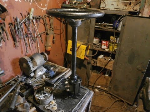 Видео: Самодельная рулевая колонка с Насосом Дозатором ! ГУР для ТРАКТОРА !