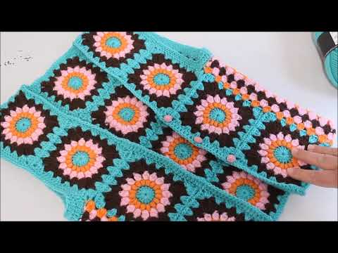 Видео: Жилет мотивами. Готовая работа.