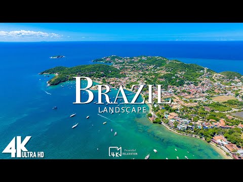 Видео: Бразилия 4K - живописный релаксационный фильм с успокаивающей музыкой